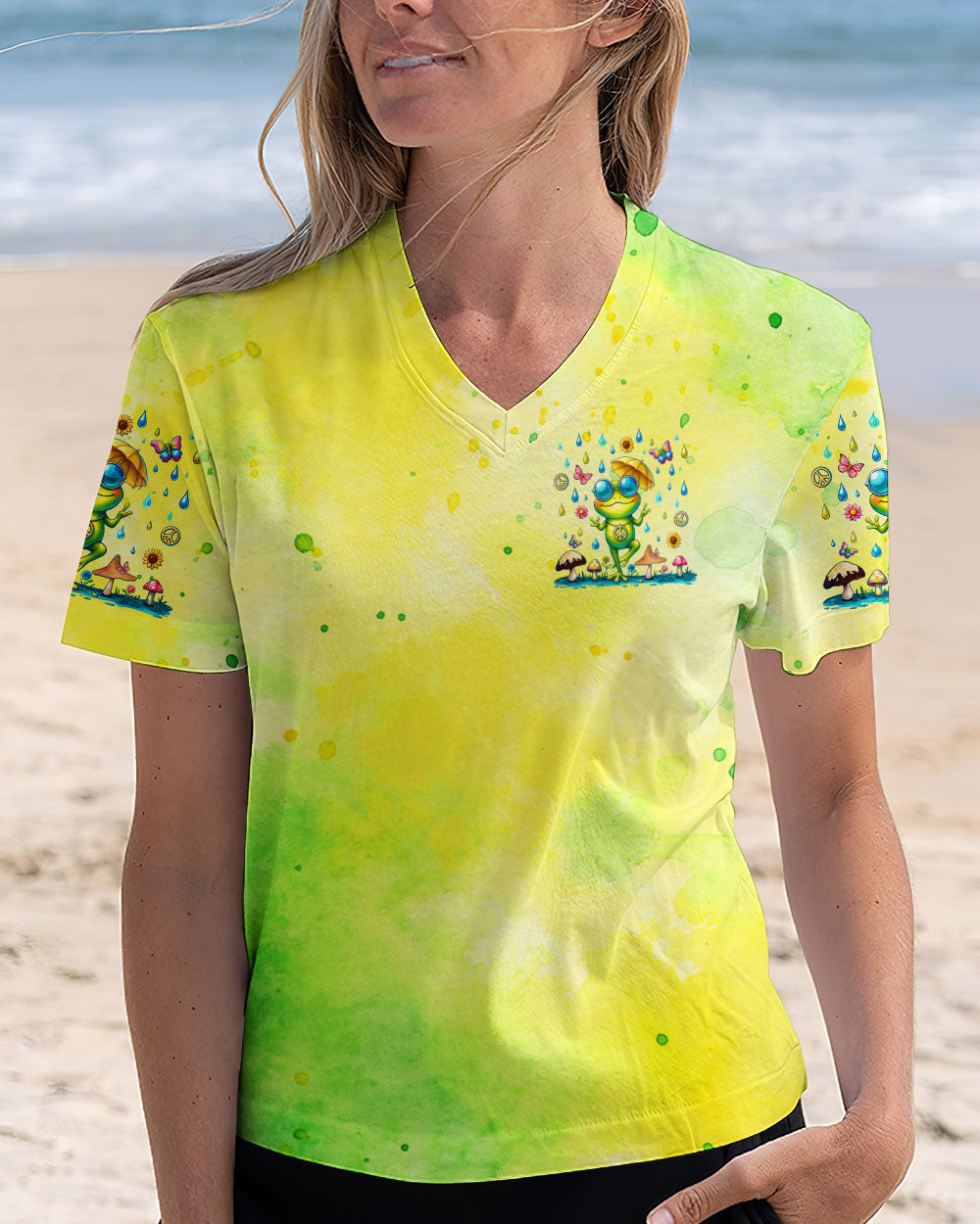 BE YOU THE WORLD WILL ADJUST FROG ALL OVER PRINT - TLTR1007244