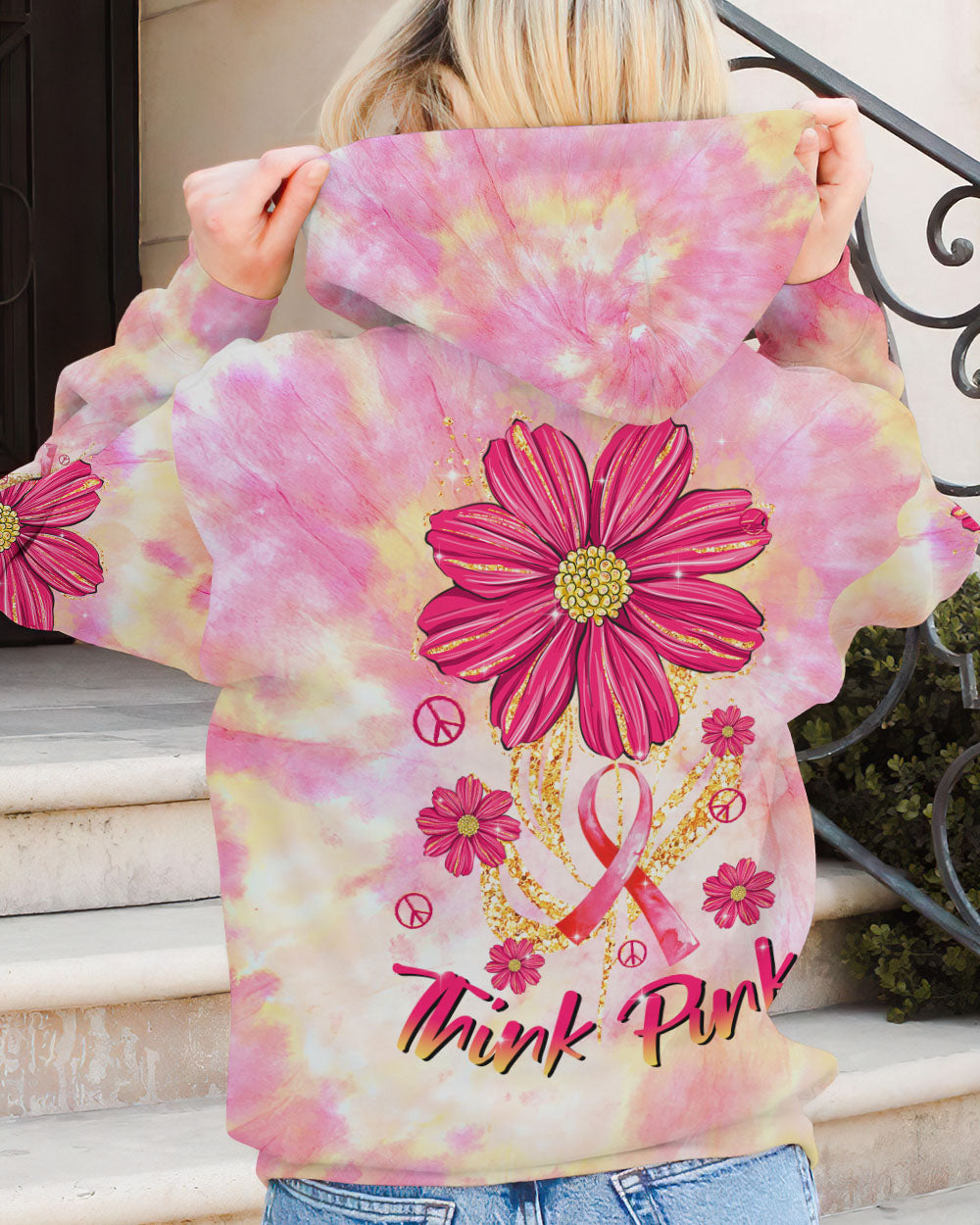 THINK PINK FLOWER ALL OVER PRINT - TLTR1008231