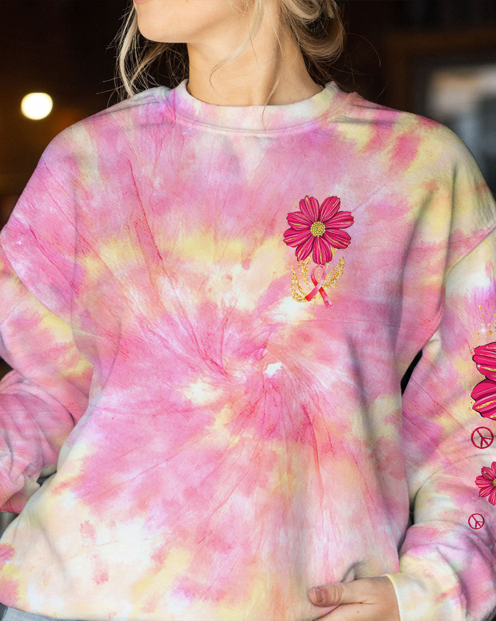 THINK PINK FLOWER ALL OVER PRINT - TLTR1008231