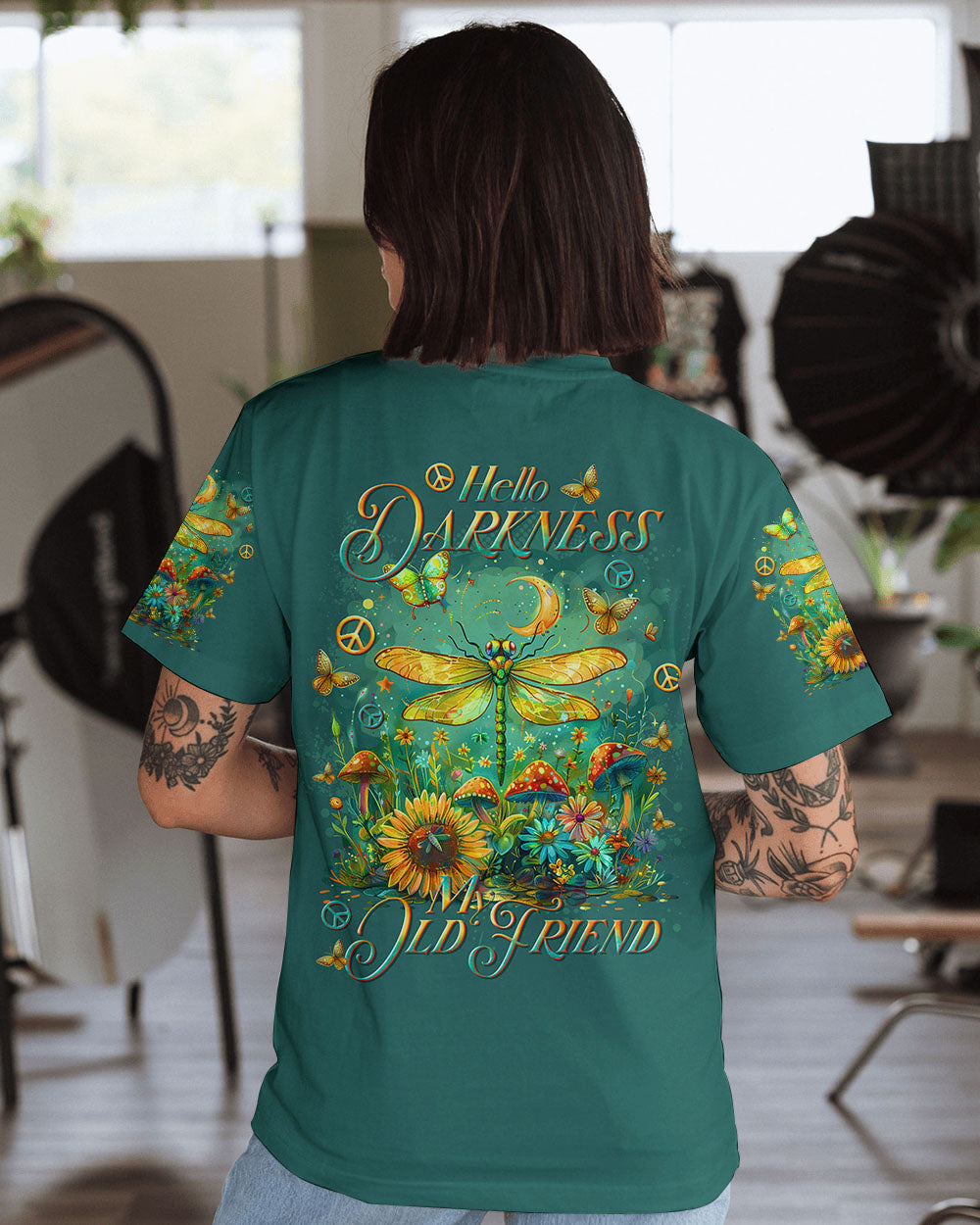 HELLO DARKNESS MY OLD FRIEND DRAGONFLY ALL OVER PRINT - TLTR1009243