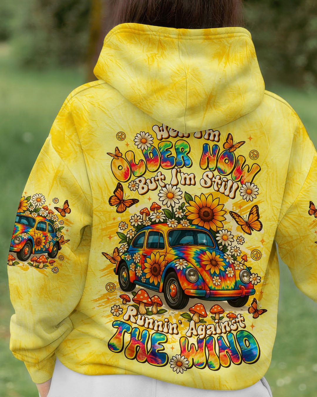 RUNNING AGAINST THE WIND CAR TIE DYE ALL OVER PRINT - TLTR1009252