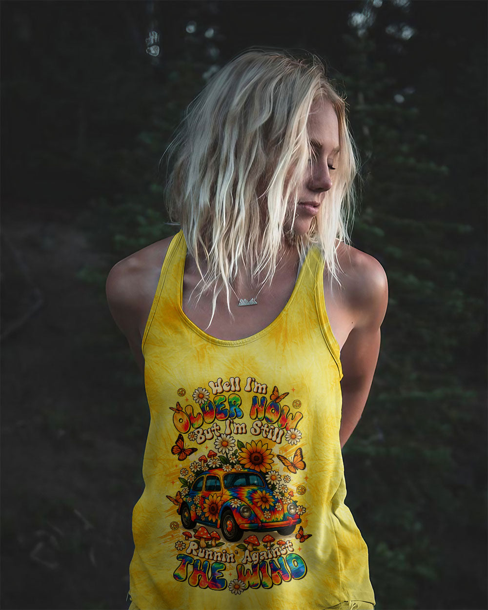 RUNNING AGAINST THE WIND CAR TIE DYE ALL OVER PRINT - TLTR1009252