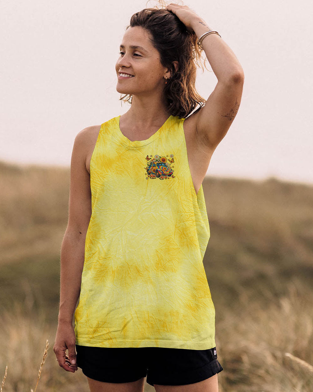 RUNNING AGAINST THE WIND CAR TIE DYE ALL OVER PRINT - TLTR1009252