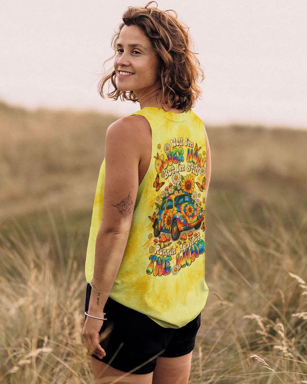 RUNNING AGAINST THE WIND CAR TIE DYE ALL OVER PRINT - TLTR1009252