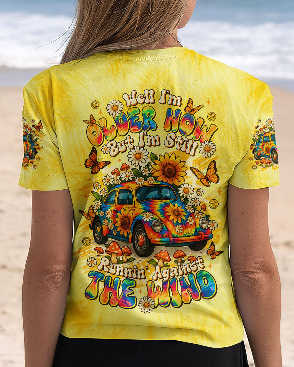 RUNNING AGAINST THE WIND CAR TIE DYE ALL OVER PRINT - TLTR1009252