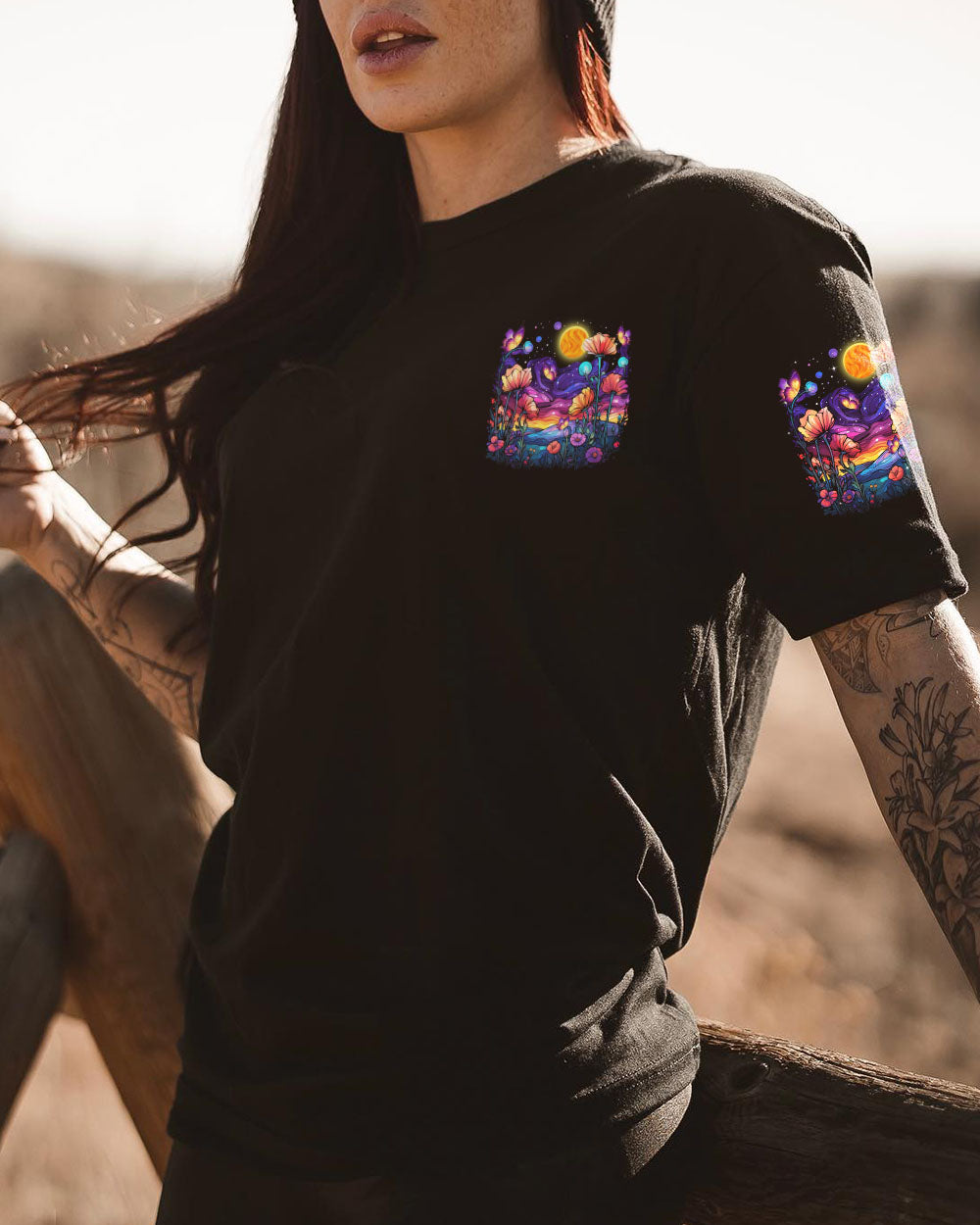 SOME GIRLS ARE JUST BORN FLOWER ALL OVER PRINT - TLTR1010235