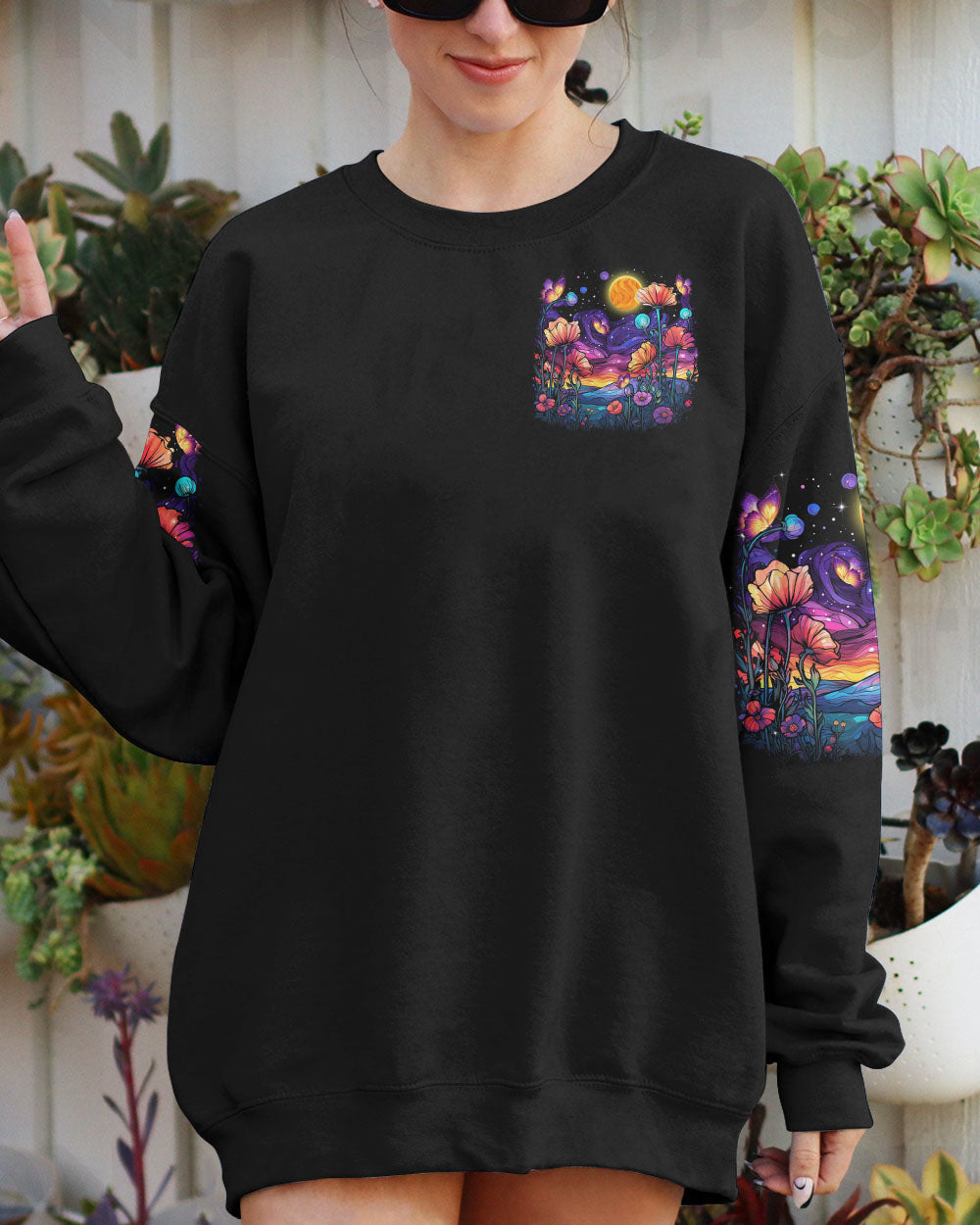 SOME GIRLS ARE JUST BORN FLOWER ALL OVER PRINT - TLTR1010235