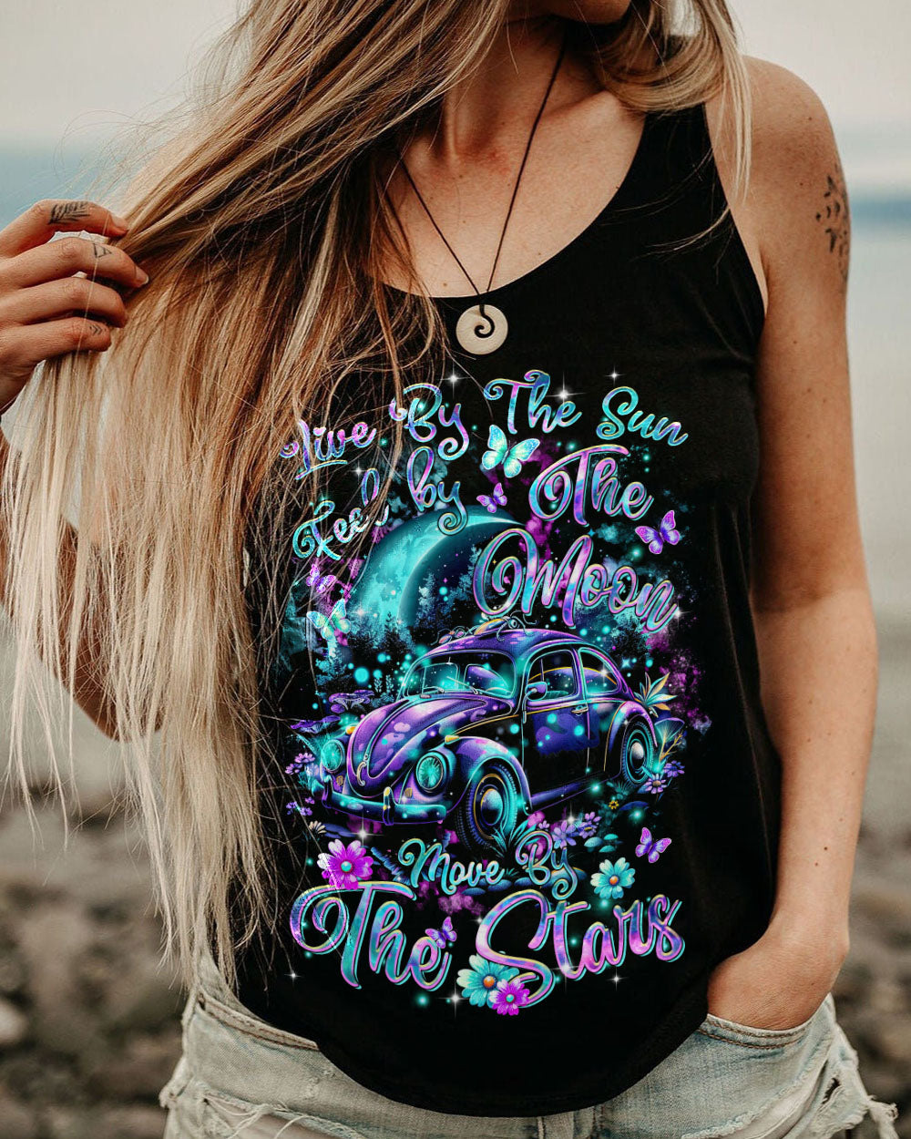LIVE BY THE SUN FEEL BY THE MOON ALL OVER PRINT - TLTR1103245