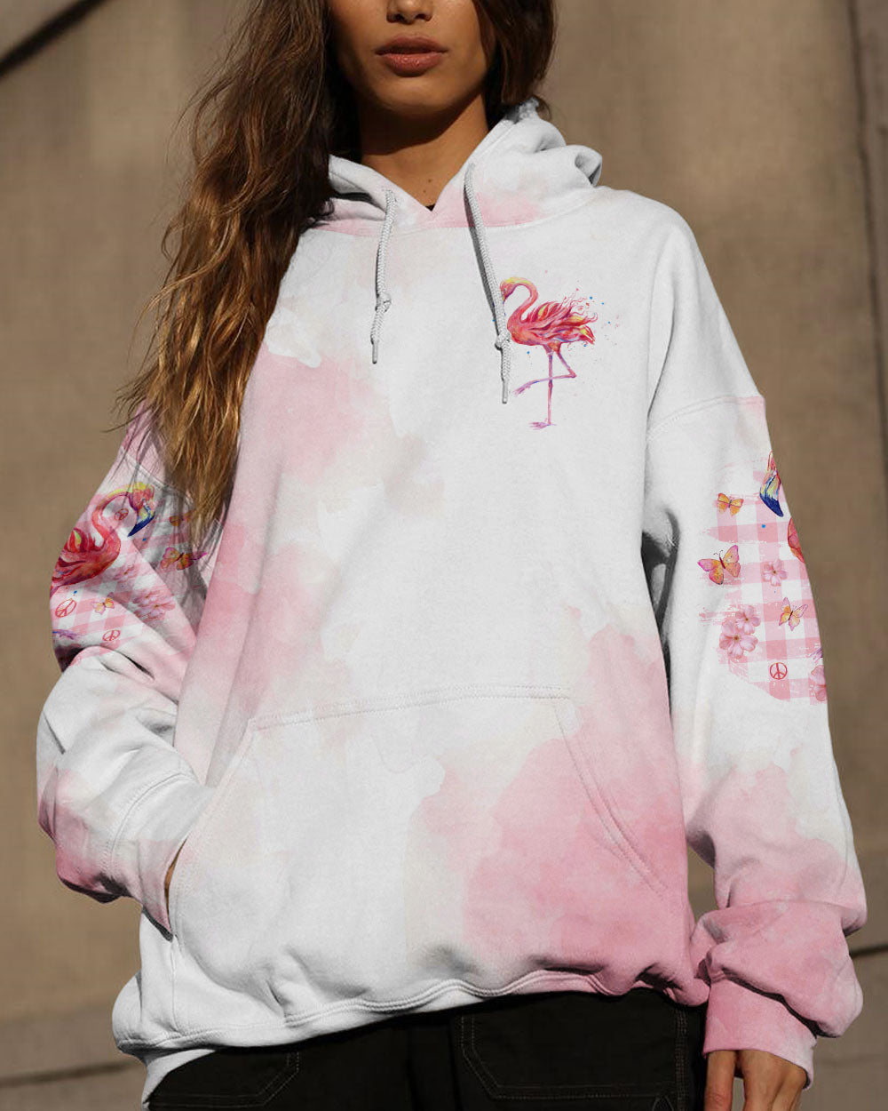 BE KIND FLAMINGO ALL OVER PRINT - TLTR1108232