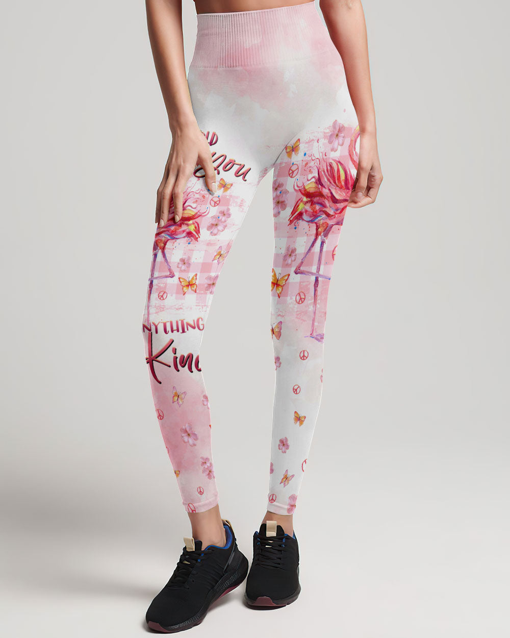 BE KIND FLAMINGO ALL OVER PRINT - TLTR1108232