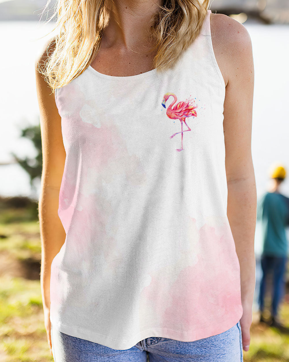 BE KIND FLAMINGO ALL OVER PRINT - TLTR1108232