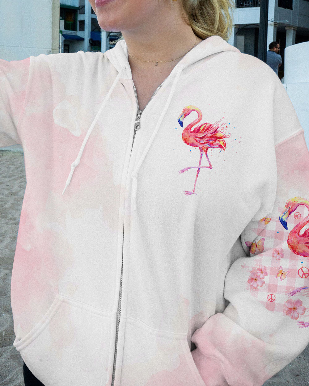 BE KIND FLAMINGO ALL OVER PRINT - TLTR1108232