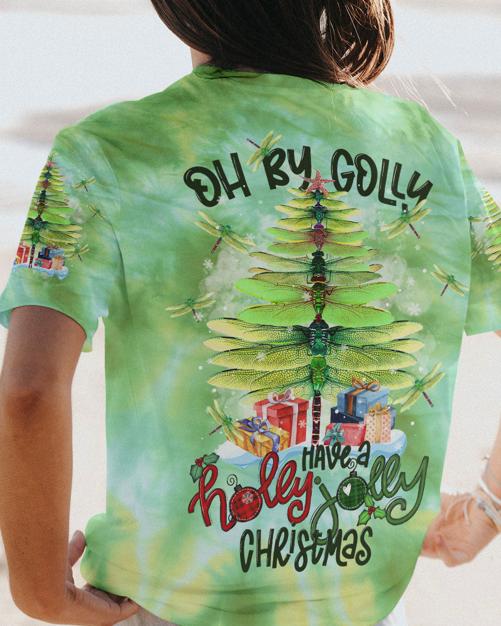 HOLLY JOLLY DRAGONFLY CHRISTMAS ALL OVER PRINT - TLTR1109233
