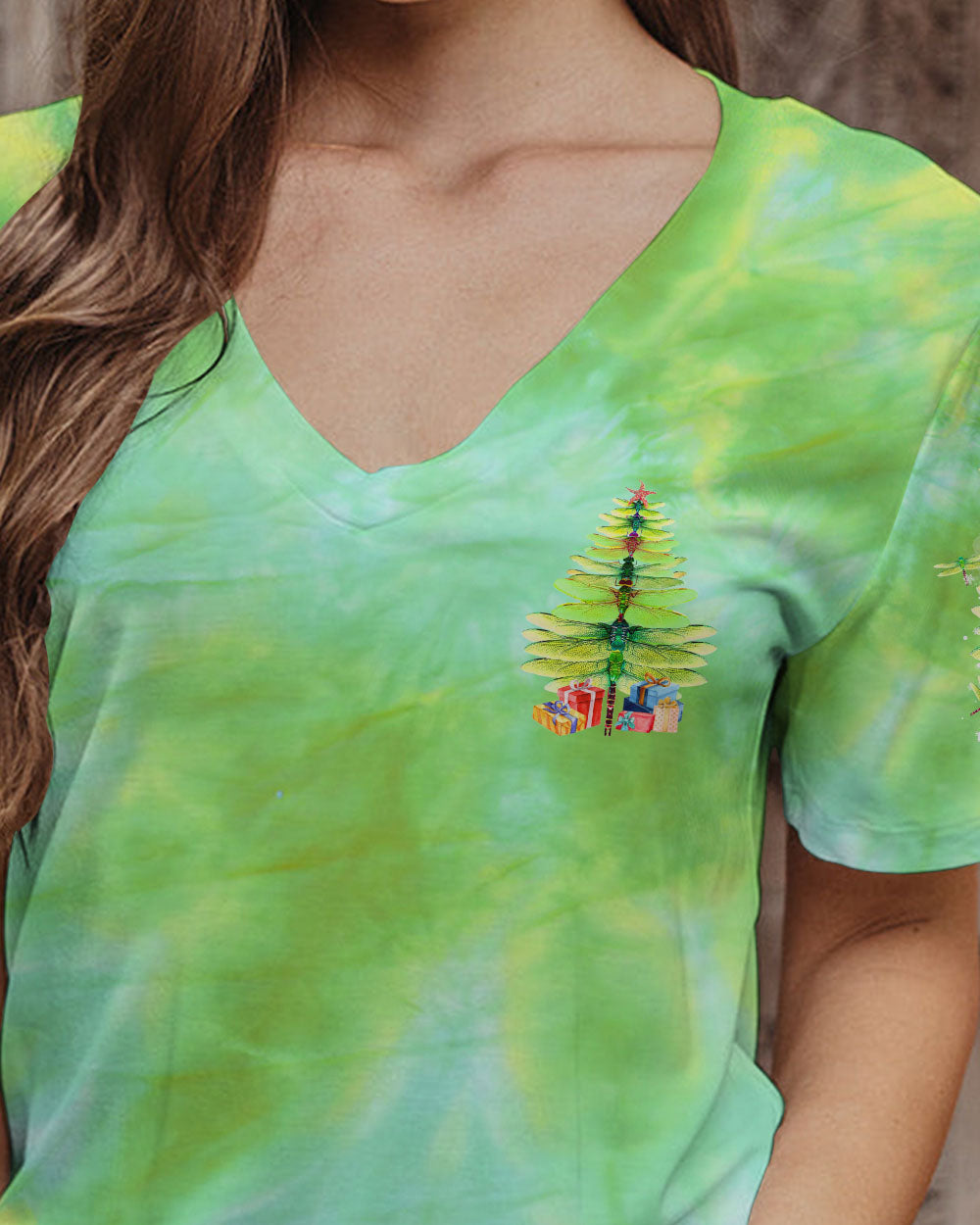 HOLLY JOLLY DRAGONFLY CHRISTMAS ALL OVER PRINT - TLTR1109233