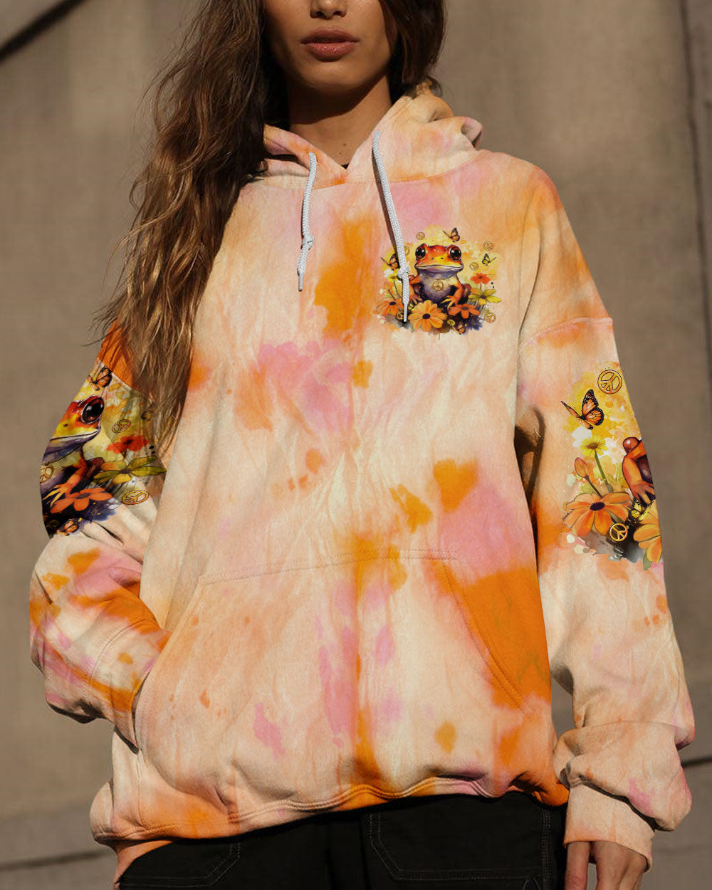 BE YOU THE WORLD WILL ADJUST FROG FLOWER  ALL OVER PRINT - TLTR1112235