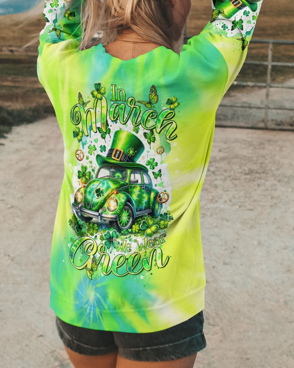 IN MARCH WE WEAR GREEN PATRICK'S DAY ALL OVER PRINT - TLTR1201242