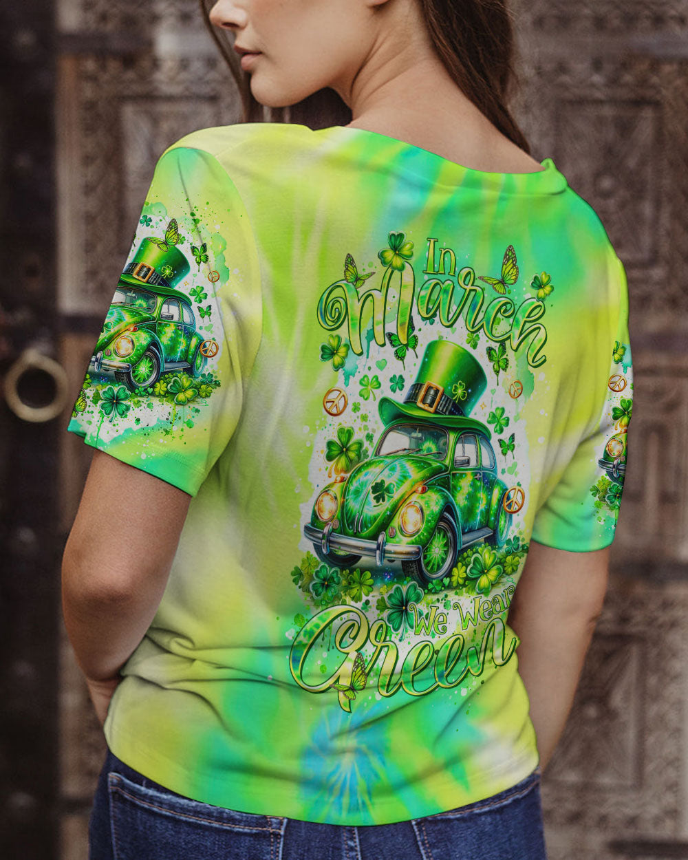 IN MARCH WE WEAR GREEN PATRICK'S DAY ALL OVER PRINT - TLTR1201242