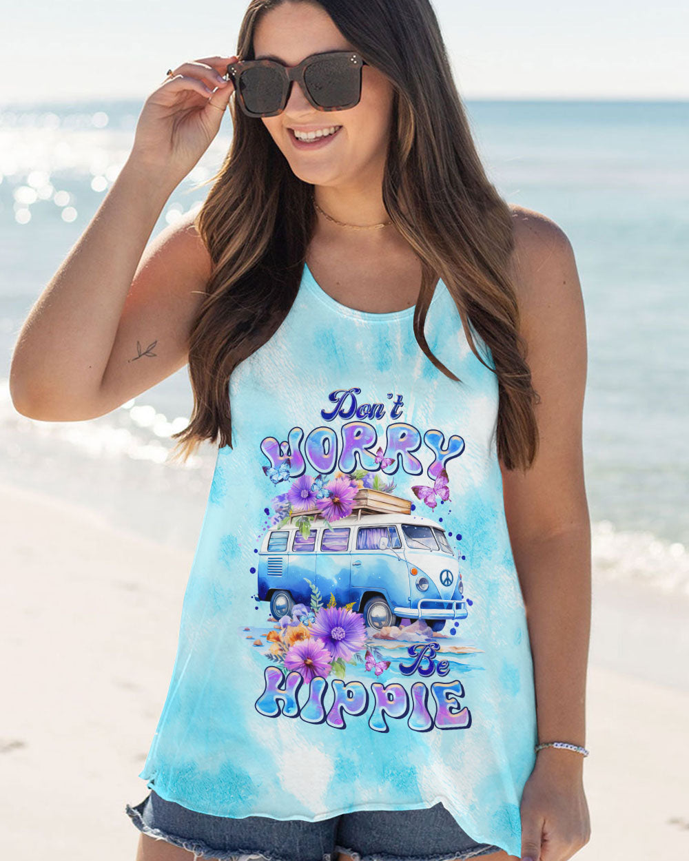DON'T WORRY BE HIPPIE ALL OVER PRINT - TLTR1210231