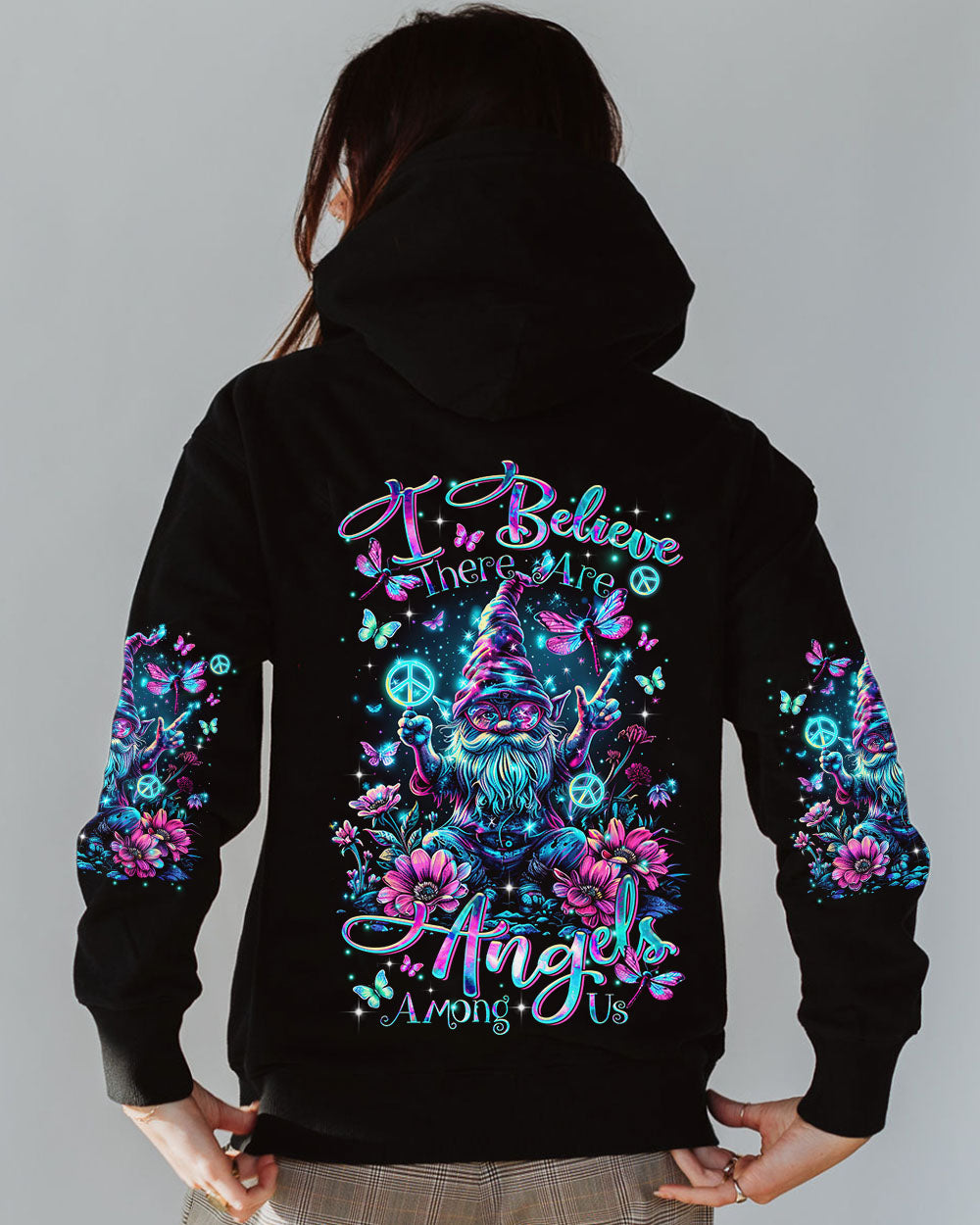I BELIEVE THERE ARE ANGELS AMONG US GNOME ALL OVER PRINT - TLTR1303244