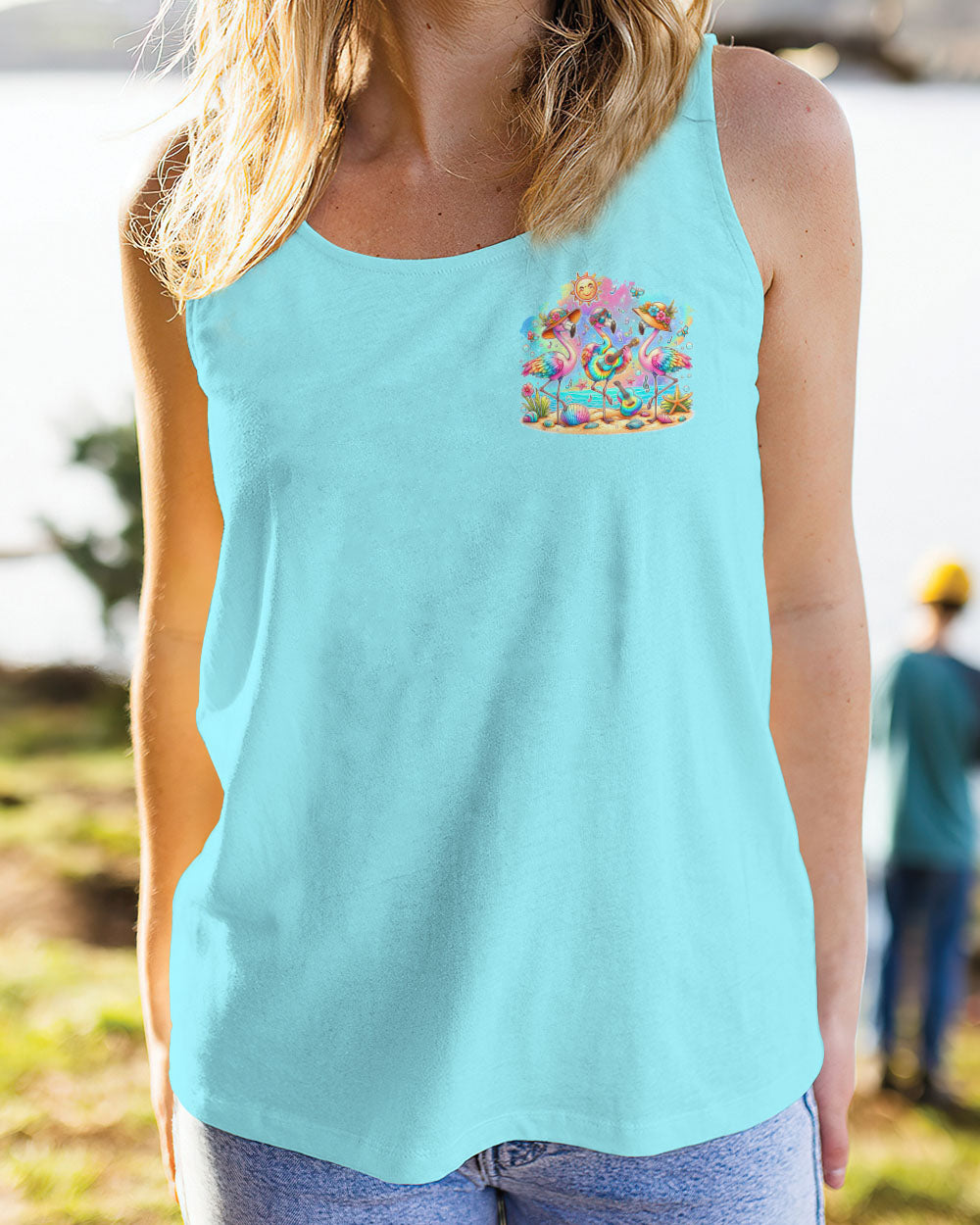 HERE COMES THE SUN FLAMINGO ALL OVER PRINT - TLTR1306245