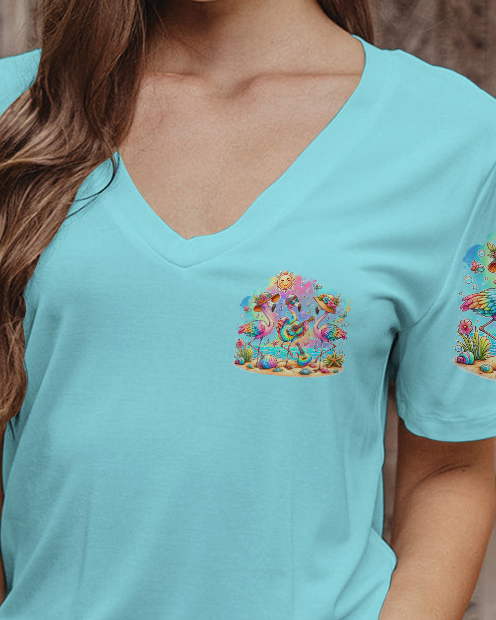 HERE COMES THE SUN FLAMINGO ALL OVER PRINT - TLTR1306245