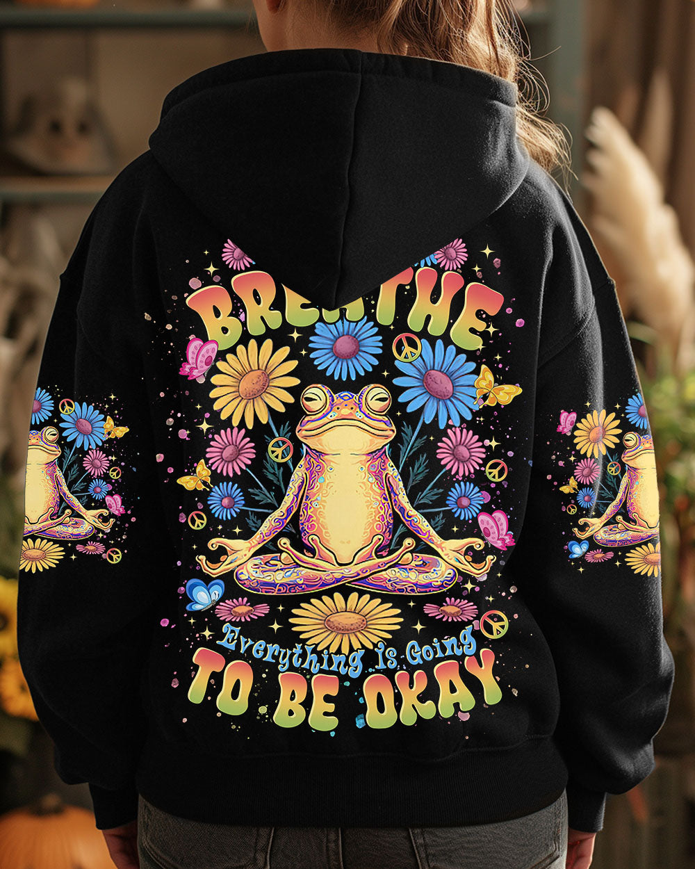 JUST BREATHE FROG ALL OVER PRINT  - TLTR1401255
