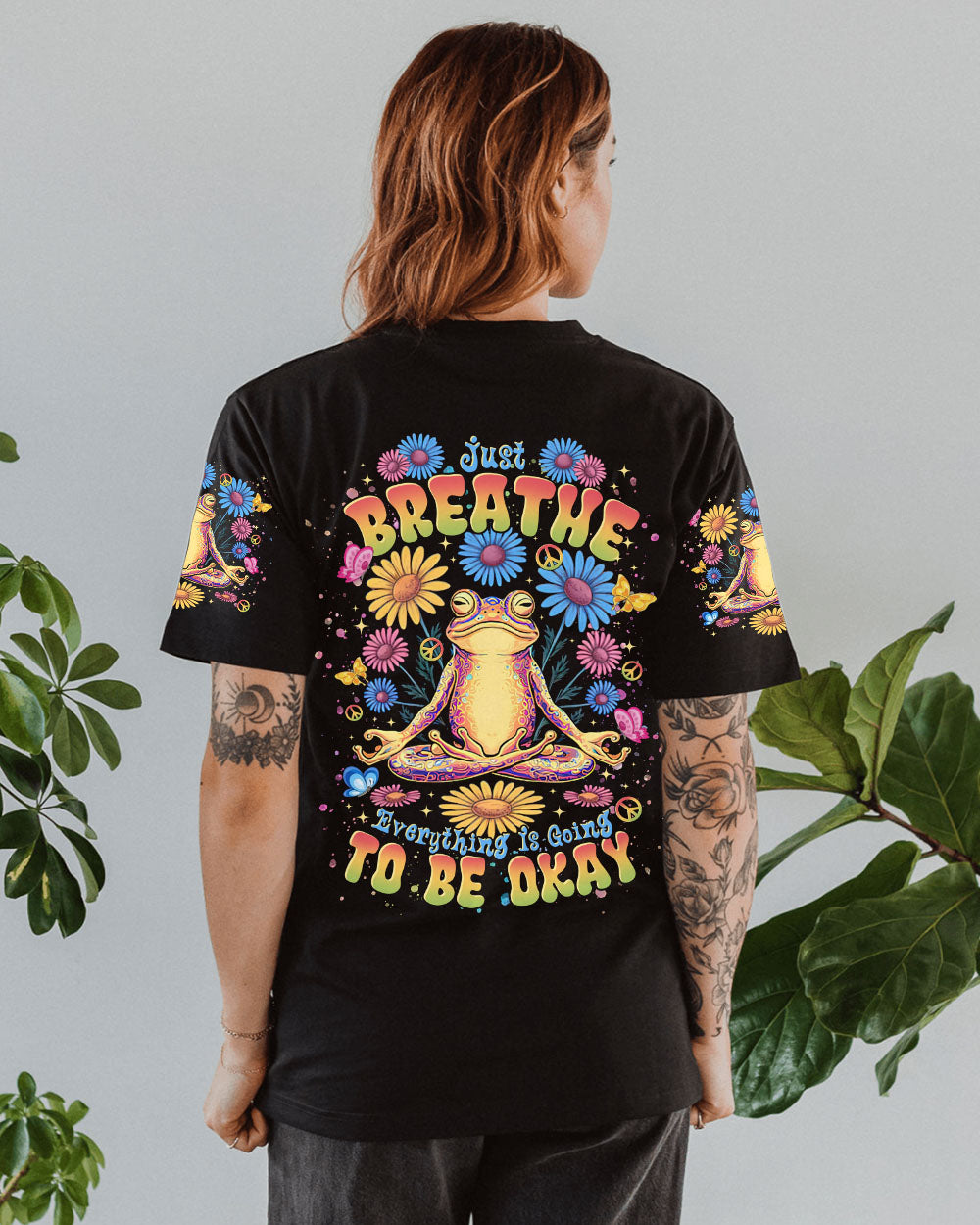 JUST BREATHE FROG ALL OVER PRINT  - TLTR1401255