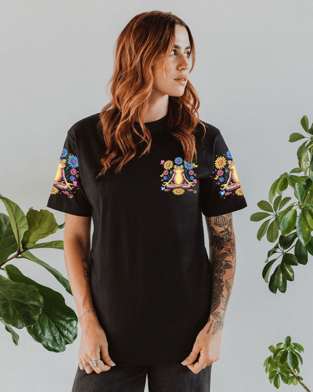 JUST BREATHE FROG ALL OVER PRINT  - TLTR1401255