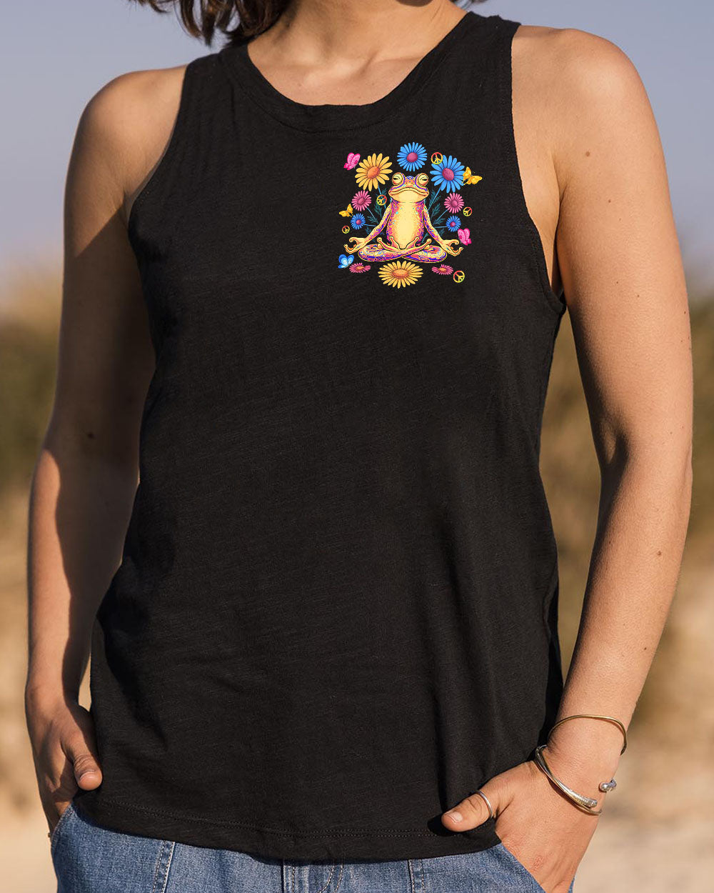 JUST BREATHE FROG ALL OVER PRINT  - TLTR1401255