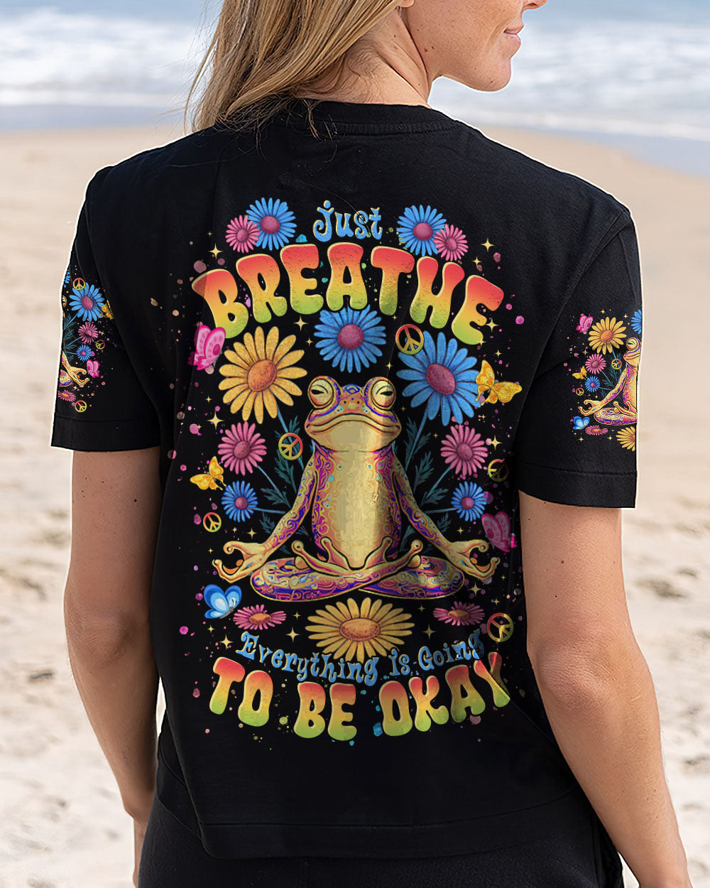 JUST BREATHE FROG ALL OVER PRINT  - TLTR1401255