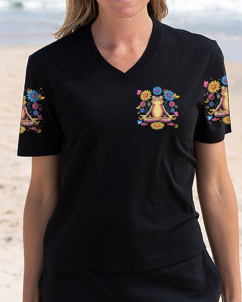 JUST BREATHE FROG ALL OVER PRINT  - TLTR1401255