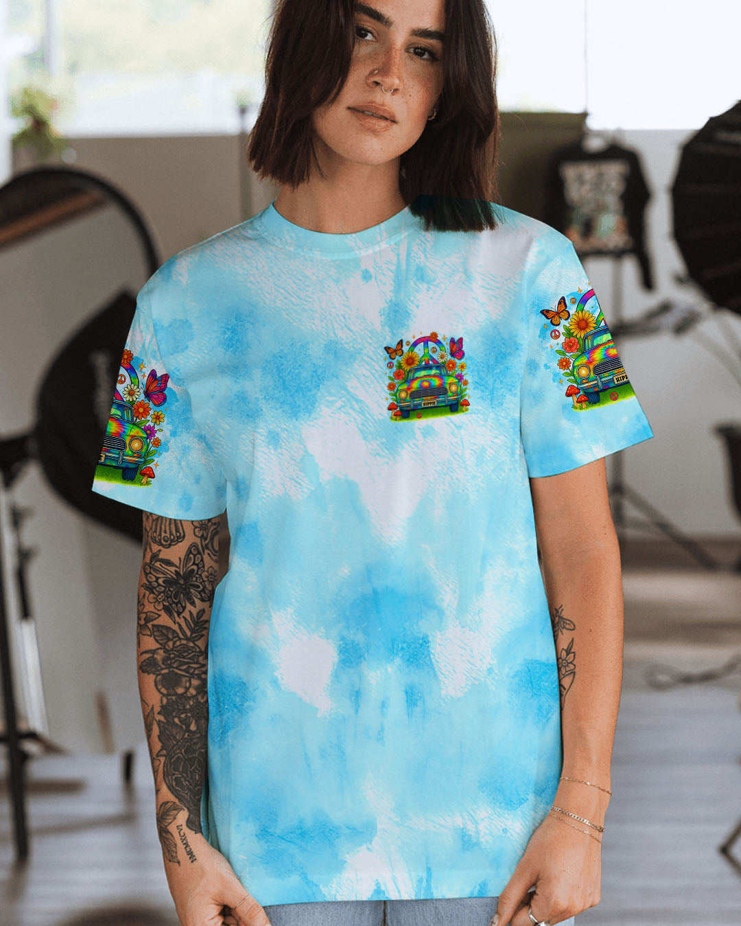 RUNNING AGAINST THE WIND TIE DYE ALL OVER PRINT - TLTR1405253