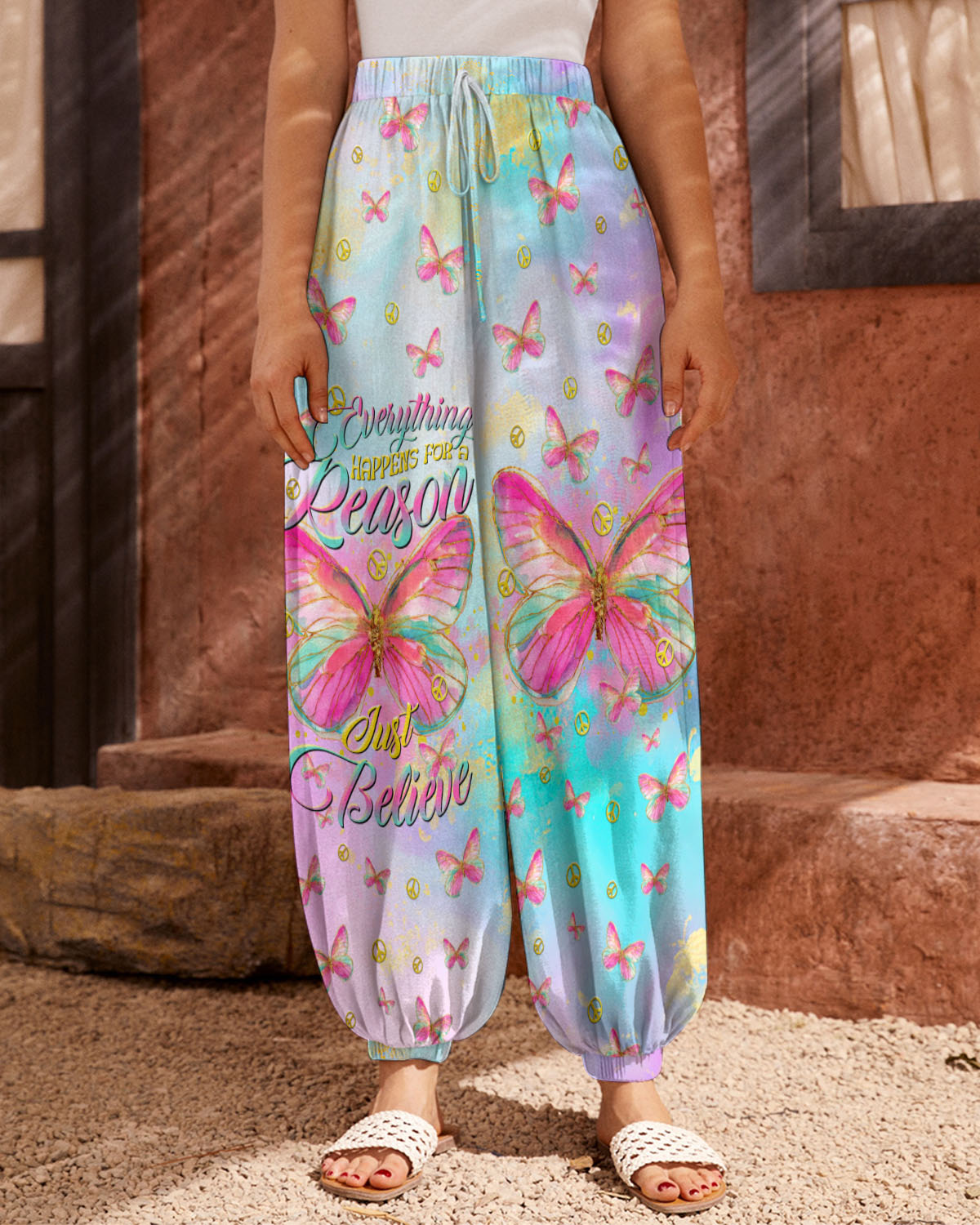 JUST BELIEVE BUTTERFLY ALL OVER PRINT - TLTR1408232