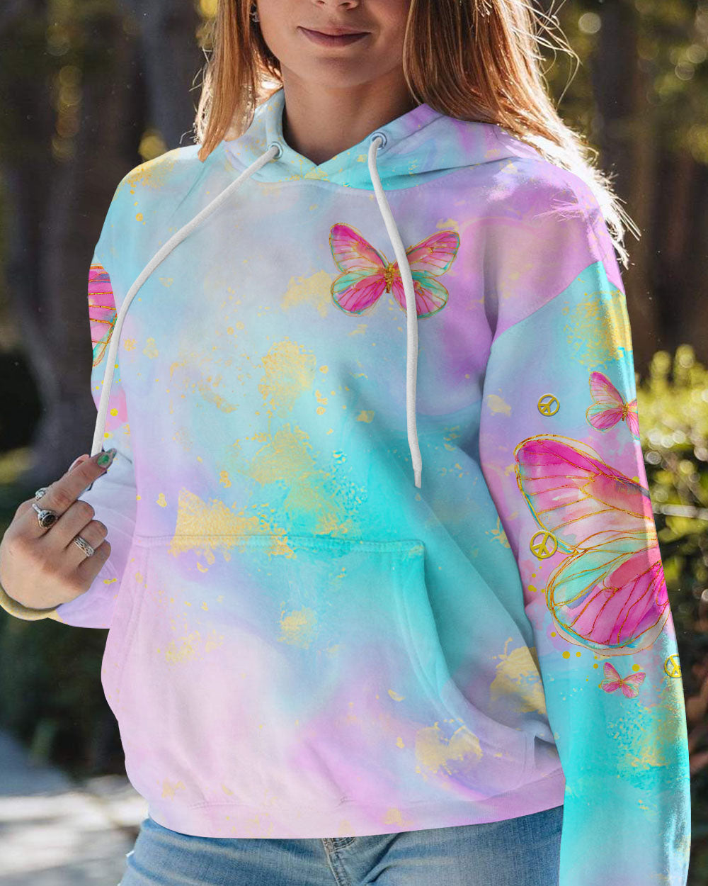JUST BELIEVE BUTTERFLY ALL OVER PRINT - TLTR1408232
