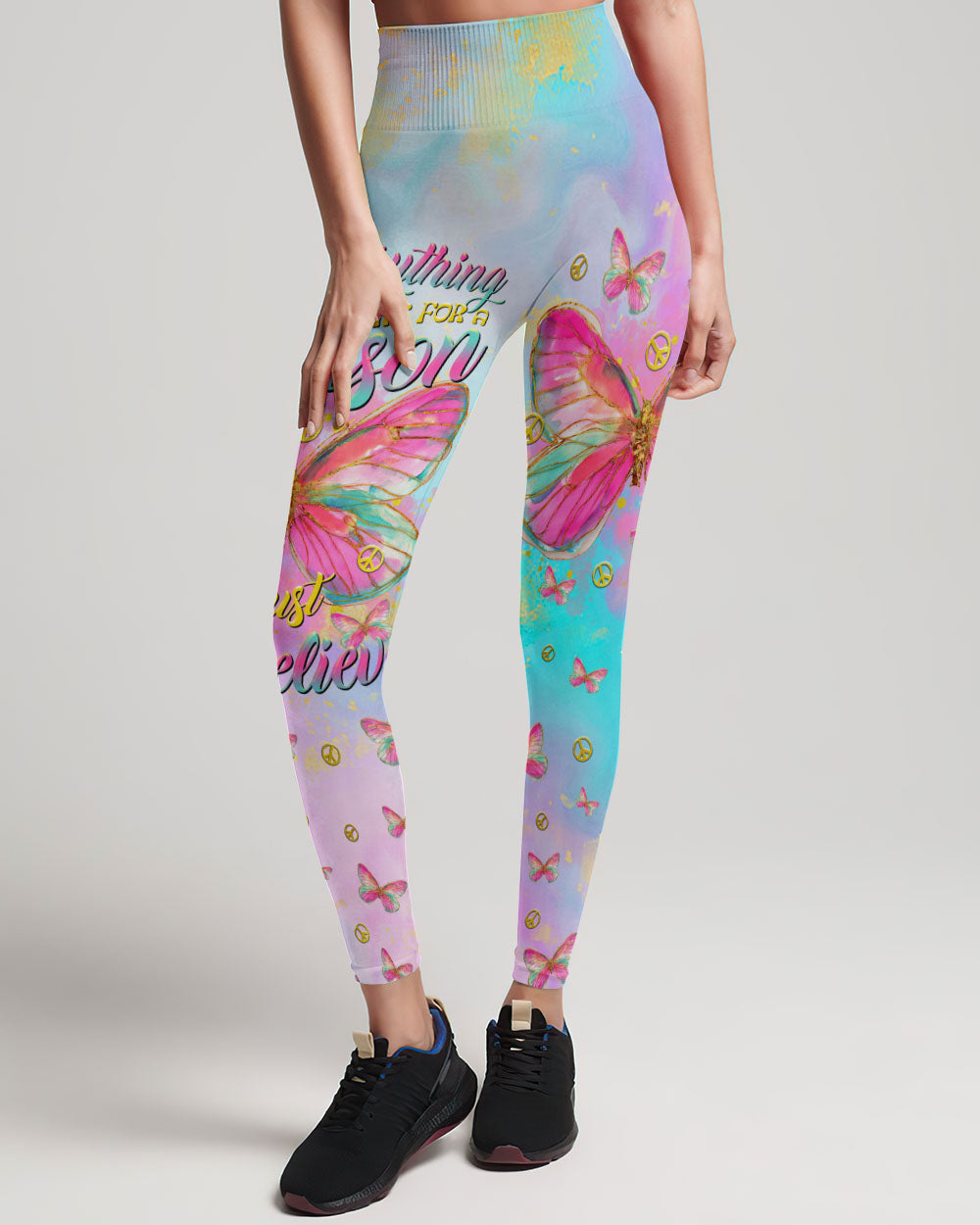 JUST BELIEVE BUTTERFLY ALL OVER PRINT - TLTR1408232