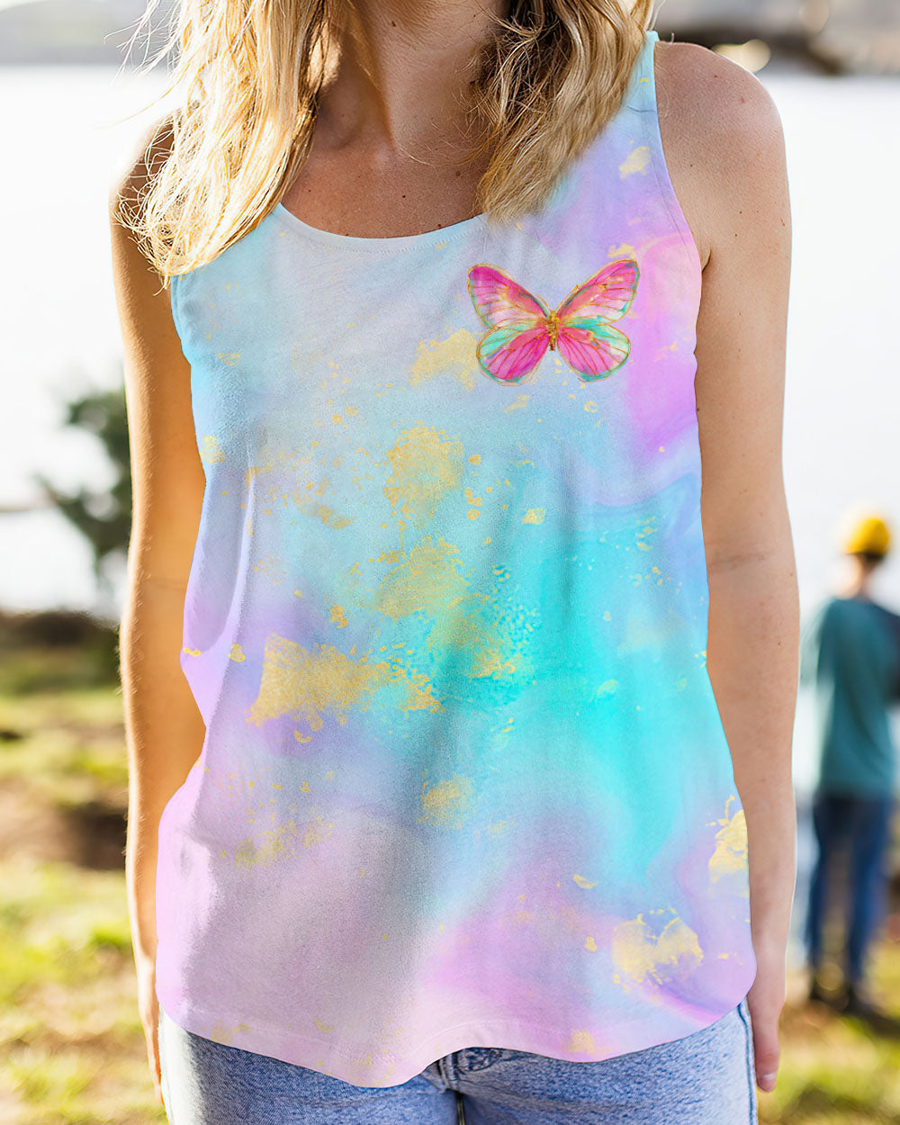 JUST BELIEVE BUTTERFLY ALL OVER PRINT - TLTR1408232