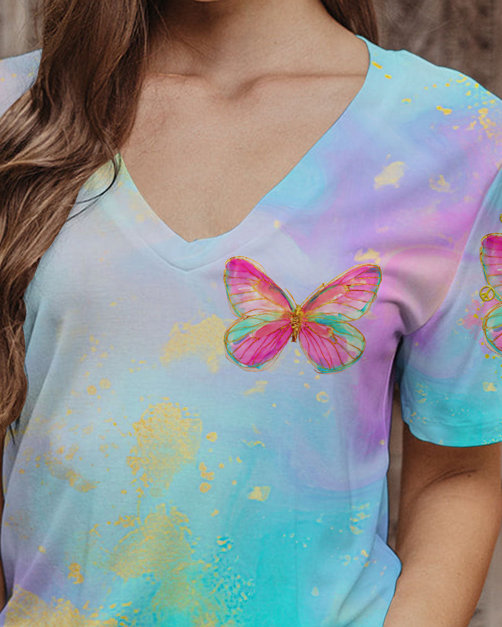 JUST BELIEVE BUTTERFLY ALL OVER PRINT - TLTR1408232