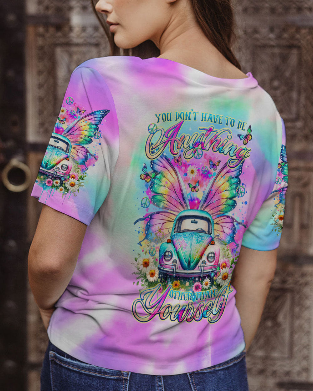 YOU DON'T HAVE TO BE ANYTHING CAR WINGS ALL OVER PRINT - TLTR1412231