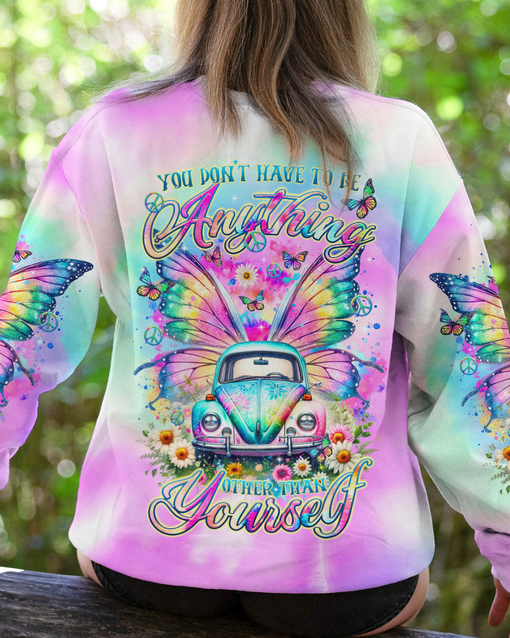 YOU DON'T HAVE TO BE ANYTHING CAR WINGS ALL OVER PRINT - TLTR1412231
