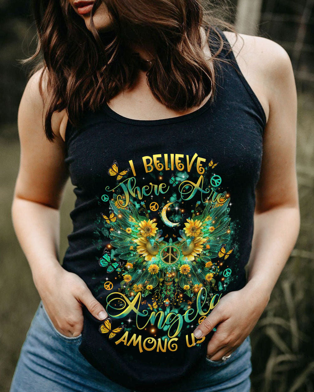 I BELIEVE THERE ARE ANGELS AMONG US WINGS ALL OVER PRINT - TLTR1412243