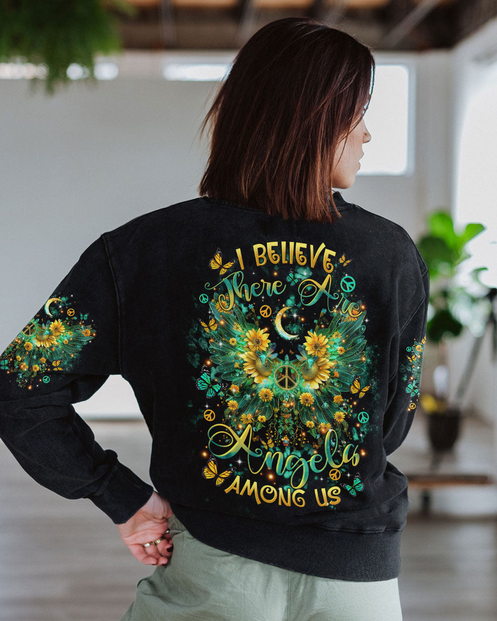 I BELIEVE THERE ARE ANGELS AMONG US WINGS ALL OVER PRINT - TLTR1412243
