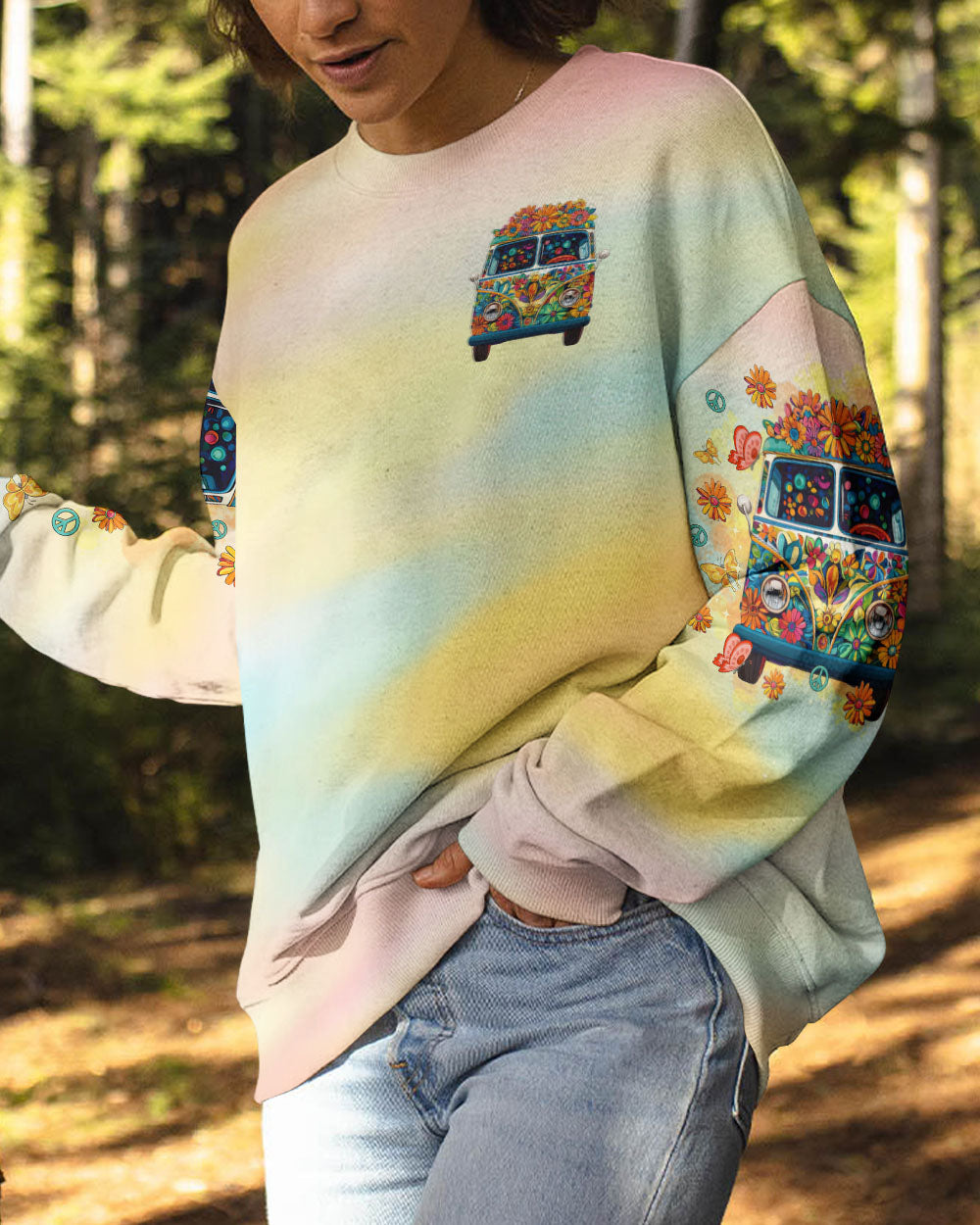 RUNNING AGAINST THE WIND BUS TIE DYE  ALL OVER PRINT - TLTR1501252