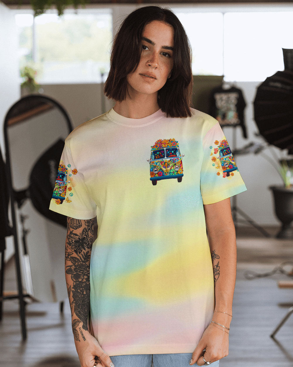 RUNNING AGAINST THE WIND BUS TIE DYE  ALL OVER PRINT - TLTR1501252
