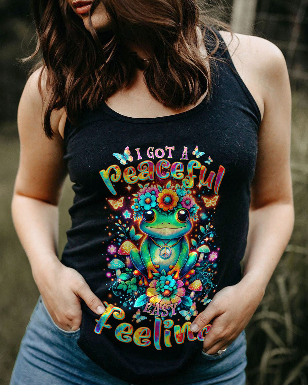 I GOT A PEACEFUL FROG ALL OVER PRINT - TLTR1502245