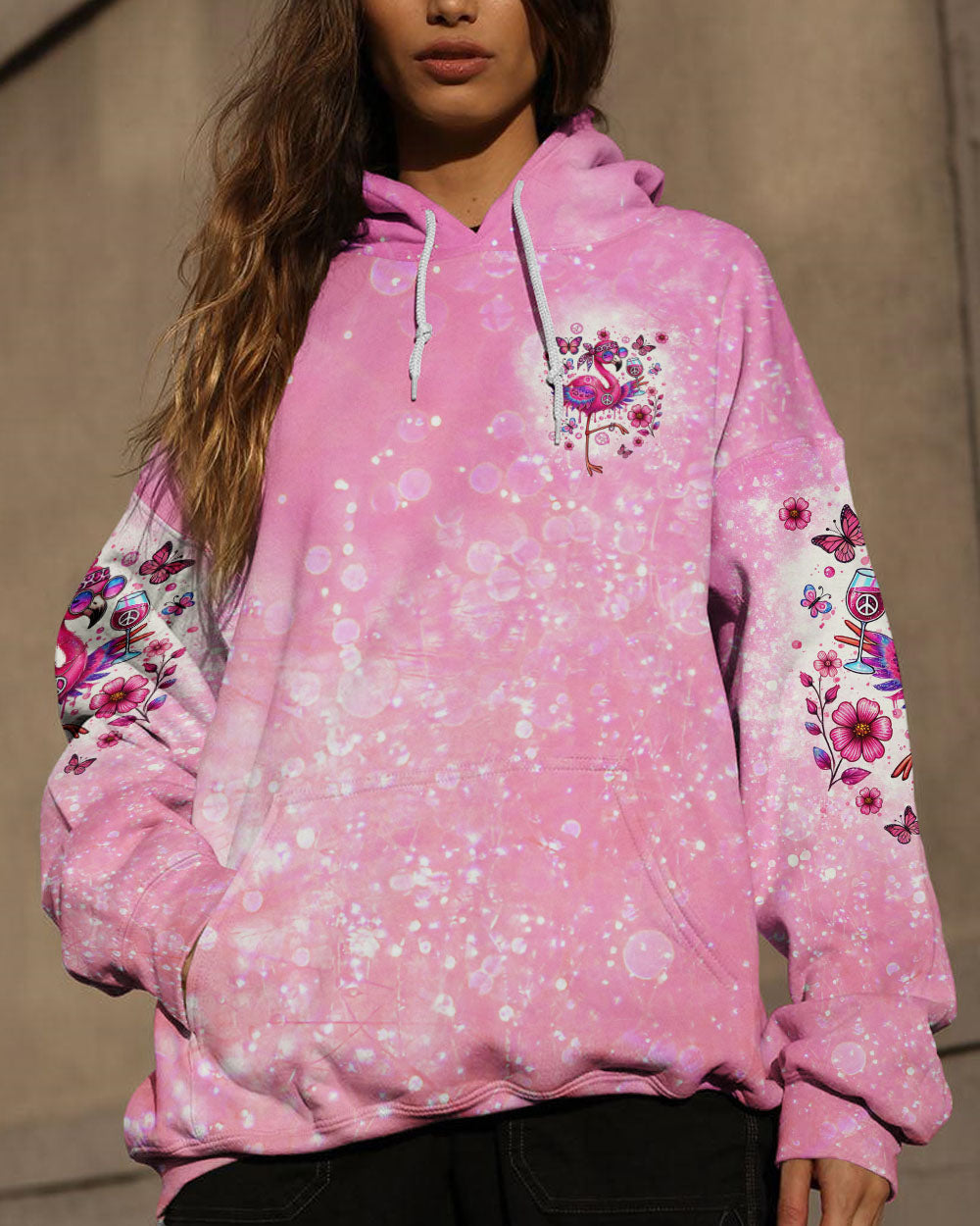 I DRINK AND I KNOW THINGS FLAMINGO ALL OVER PRINT - TLTR1507242