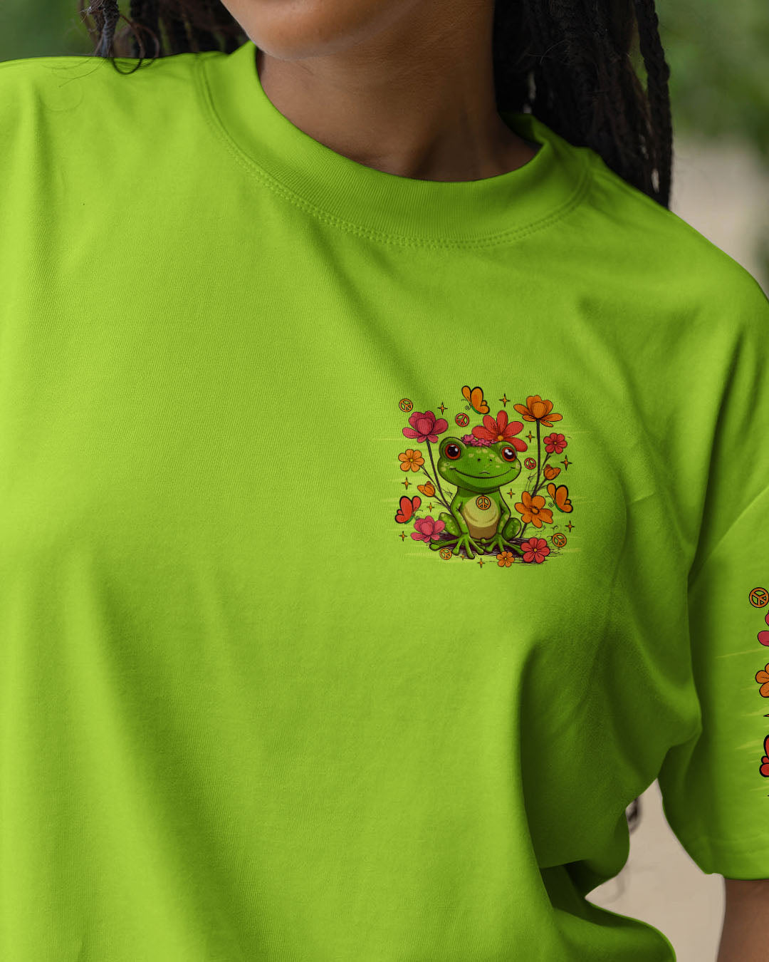 BE YOU THE WORLD WILL ADJUST FROG ALL OVER PRINT - TLTR1508252