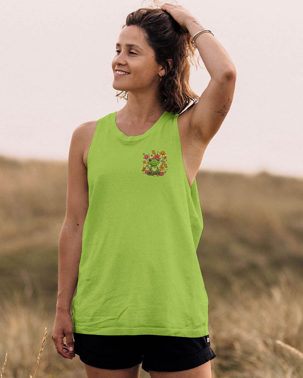 BE YOU THE WORLD WILL ADJUST FROG ALL OVER PRINT - TLTR1508252
