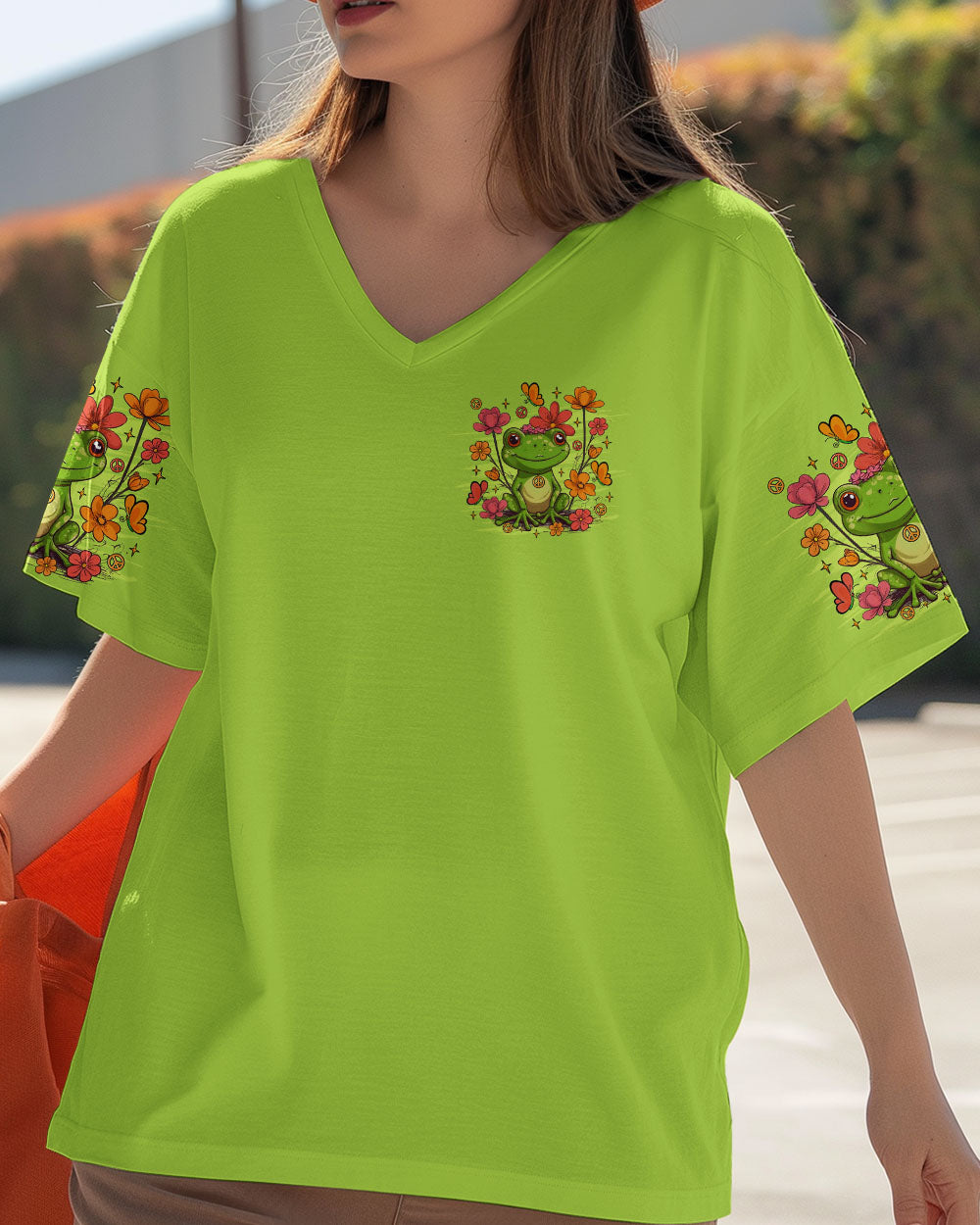 BE YOU THE WORLD WILL ADJUST FROG ALL OVER PRINT - TLTR1508252