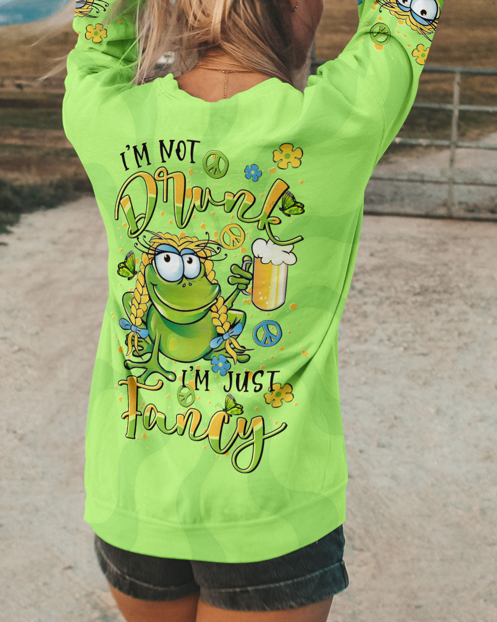 I'M JUST FANCY FROG ALL OVER PRINT - TLTR1607243