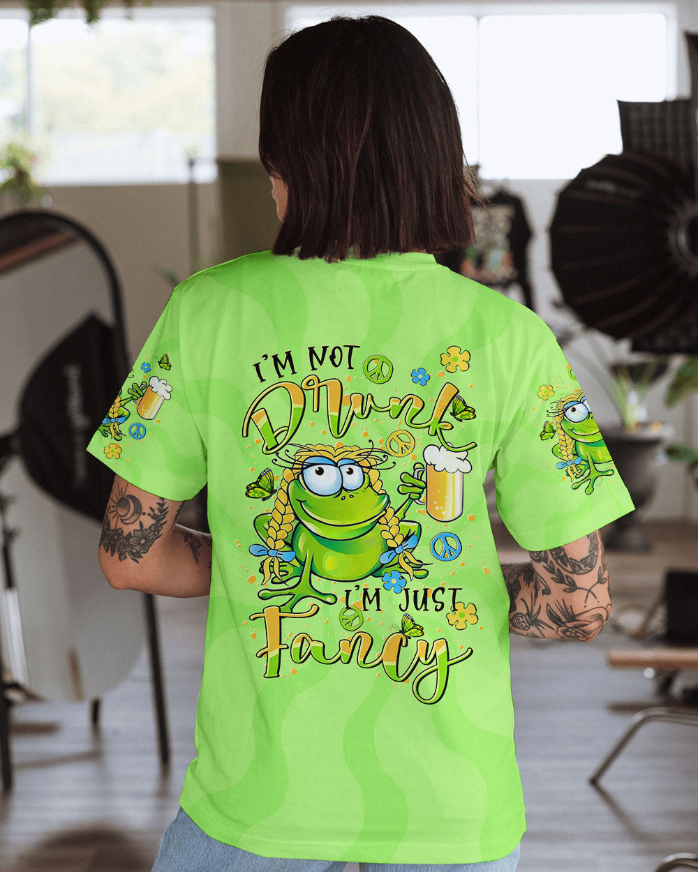 I'M JUST FANCY FROG ALL OVER PRINT - TLTR1607243